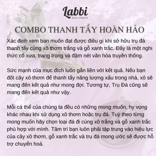[Labbi] Combo xô đốt thu hút sức mạnh [ĐÁ THẠCH ANH TÍM]