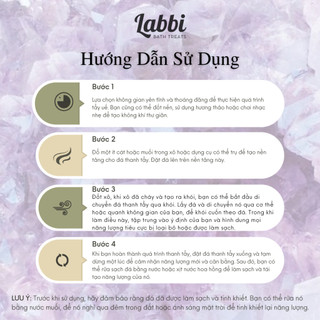 [Labbi] Combo xô đốt thu hút sức mạnh [ĐÁ THẠCH ANH TÍM]