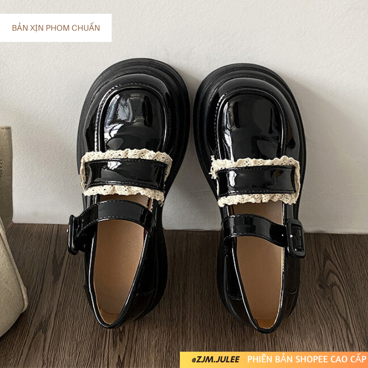 Giày búp bê nữ cao cấp KORI-3005 đế cao fullbox - Giày lolita nữ dễ thương sang chảnh