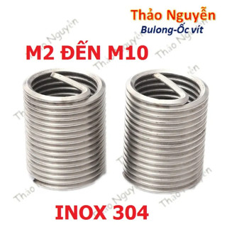 Ren cấy ốc helicoil inox 304 ren cấy m2-m10