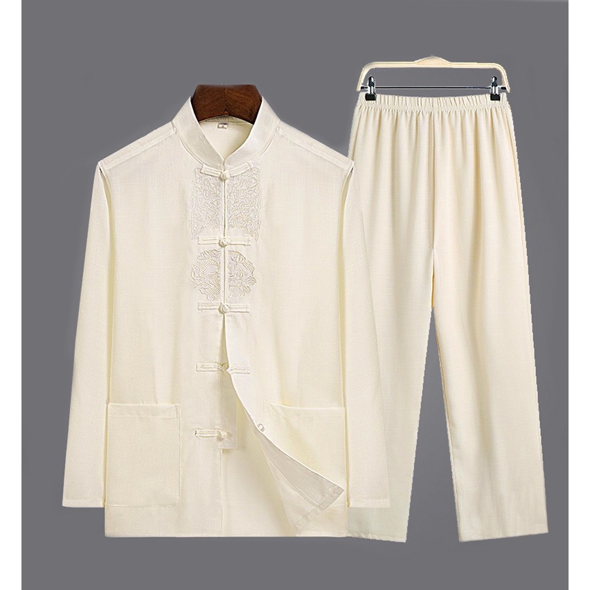 Bộ Nam Thời Đường _ Bộ Đũi_ Bộ Dài Tay Cho Bố, Ông.