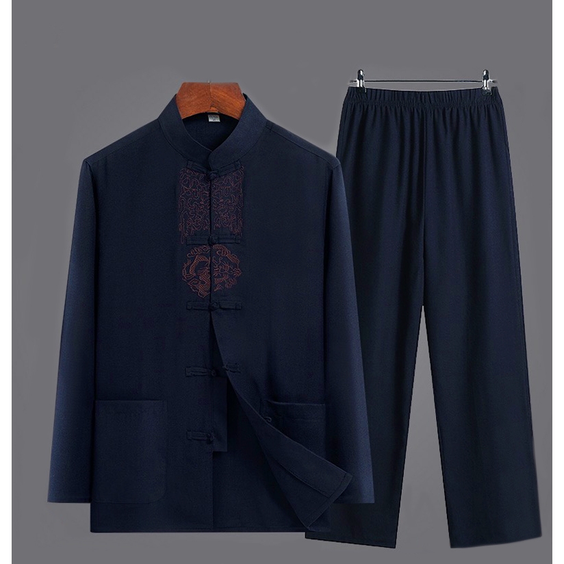 Bộ Nam Thời Đường _ Bộ Đũi_ Bộ Dài Tay Cho Bố, Ông.