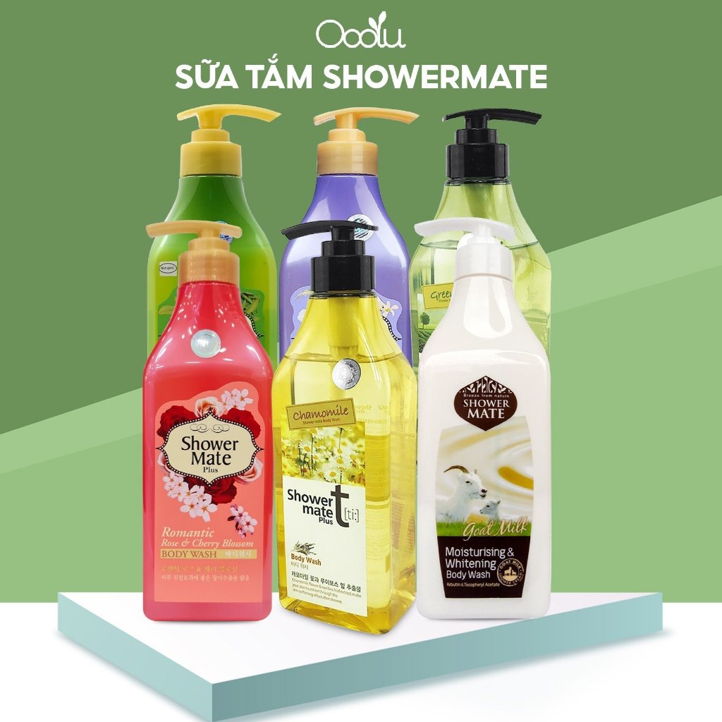 Sữa tắm Showermate Hàn Quốc dưỡng ẩm, làm mềm da, giảm căng thẳng mệt mỏi, giảm quá trình lão hóa da 550ml