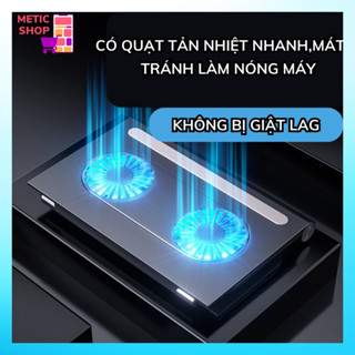 Giá Đỡ Kiêm Quạt Tản Nhiệt Cho Laptop, Macbook, Máy Tính Có Thể Điều Chỉnh Chiều Cao, Thiết Kế Nhỏ Gọn (METIC SHOP)