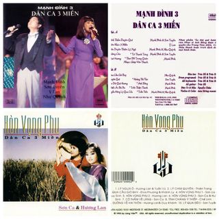 2 đĩa cd dân ca 3 miền chất lượng cao - phôi phono bìa màu