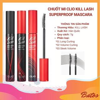 Chuốt mi clio kill lash superproof mascara 7g
