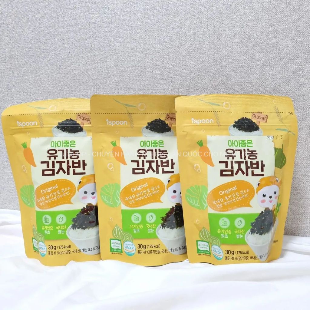 Rong Biển Rắc Cơm ISPOON Nội Địa Hàn Quốc Cho Bé