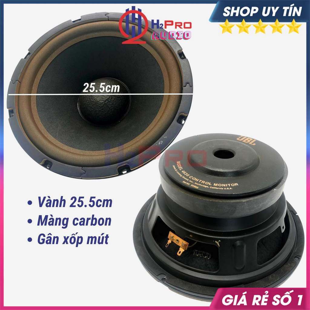 Đôi Loa Bass 25 Coil 65 4 Lớp Jbl 4635 600W , Loa Rời Bass 25 Từ 155 - Gân Xốp Mút - Màng Cacbon -H2Pro Audio