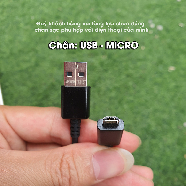 Cáp sạc Samsung 15w Type C và Micro chính hãng màu đen trắng dài 1m PHANH bảo hành 6 tháng