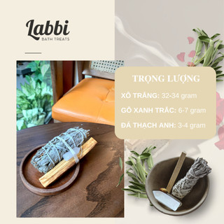 [Labbi] Combo thanh tẩy chữa lành [ĐÁ THẠCH ANH]