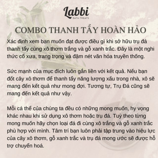 [Labbi] Combo thanh tẩy chữa lành [ĐÁ THẠCH ANH]