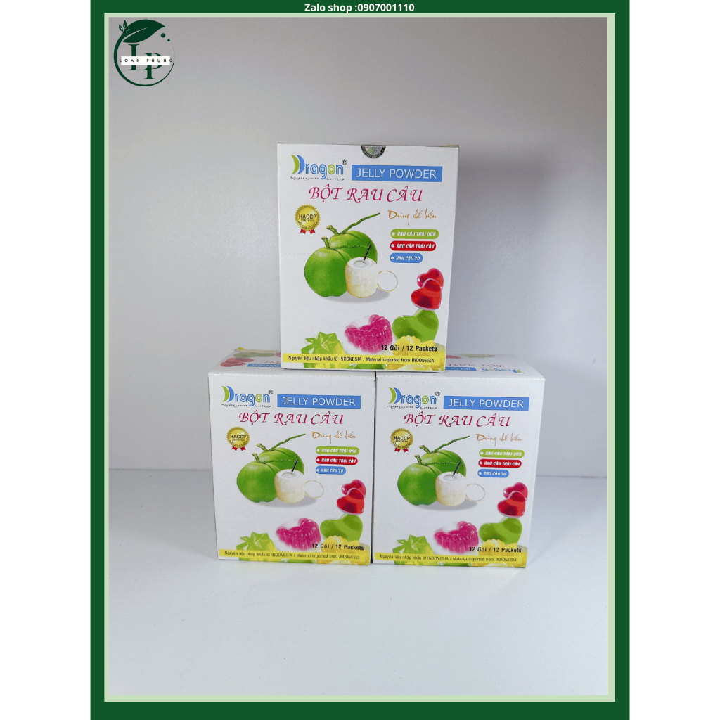 Bột rau câu trái dừa Jelly powder Dragon gói 10g