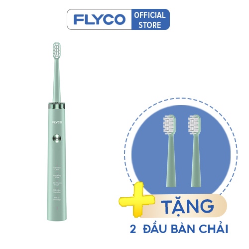 [Tặng Đầu Bàn Chải] Bàn Chải Sóng Âm Điện Flyco FT1701VN Kháng Nước 5 Chế Độ Làm Sạch Chuẩn Nha Khoa - Hàng Chính Hãng