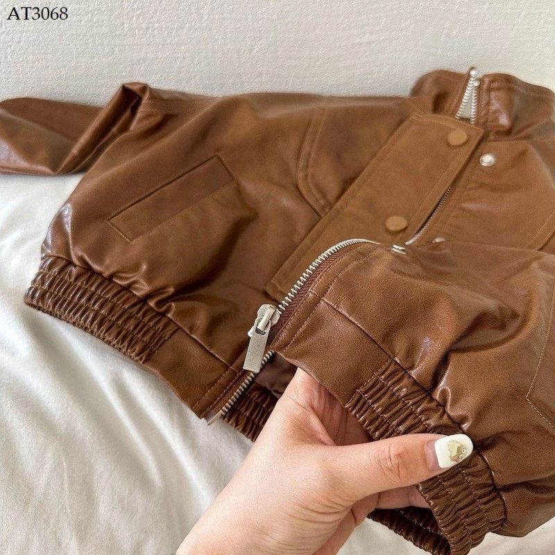 Áo khoác da cho bé