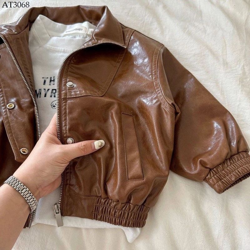 Áo khoác da cho bé