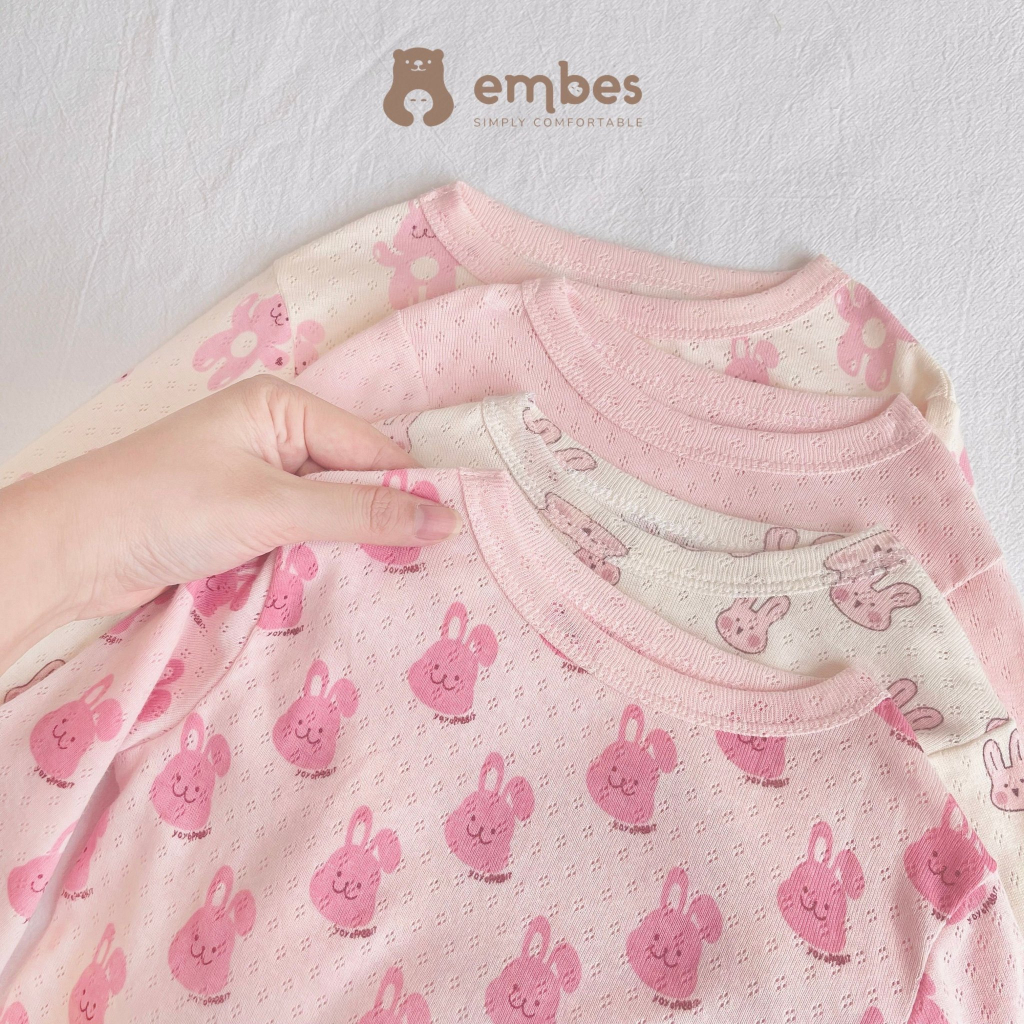 Embes - Bộ thu đông cho bé gái, bộ dài tay cho bé gái