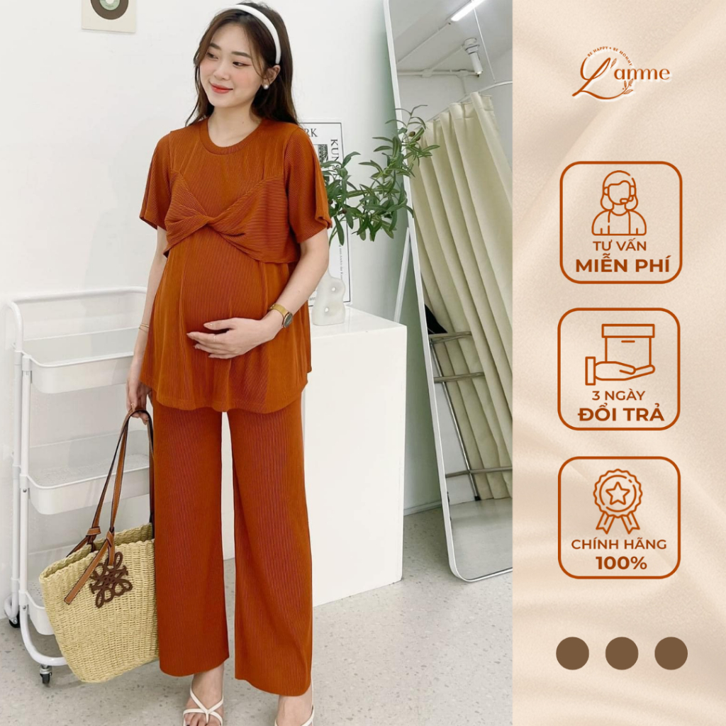 Set bộ đồ dập li ORI chất lụa cao cấp, sang trọng by L'amme