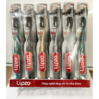 Sỉ lốc 24 bàn chải đánh răng lipzo ruby charcoal cao cấp