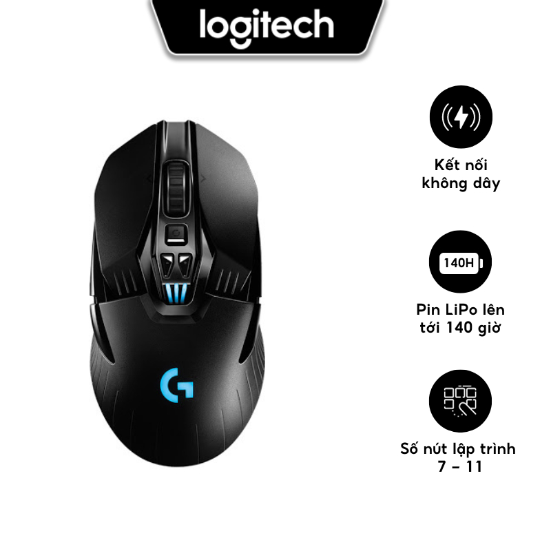 Chuột Logitech G903 Hero Lightspeed Wireless Gaming - Đen