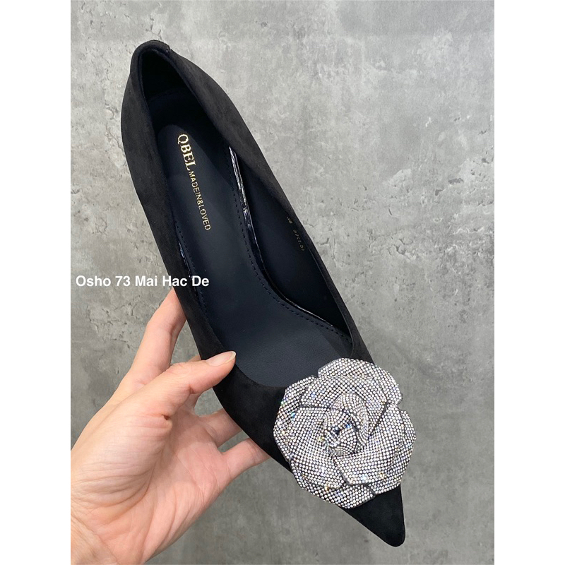 Giày Cao Gót Nữ Cao Cấp OSHO Thiết Kế Mũi Nhọn, Ôm Chân Tôn Dáng, Chất Da Lộn Dễ Vệ Sinh 560-36
