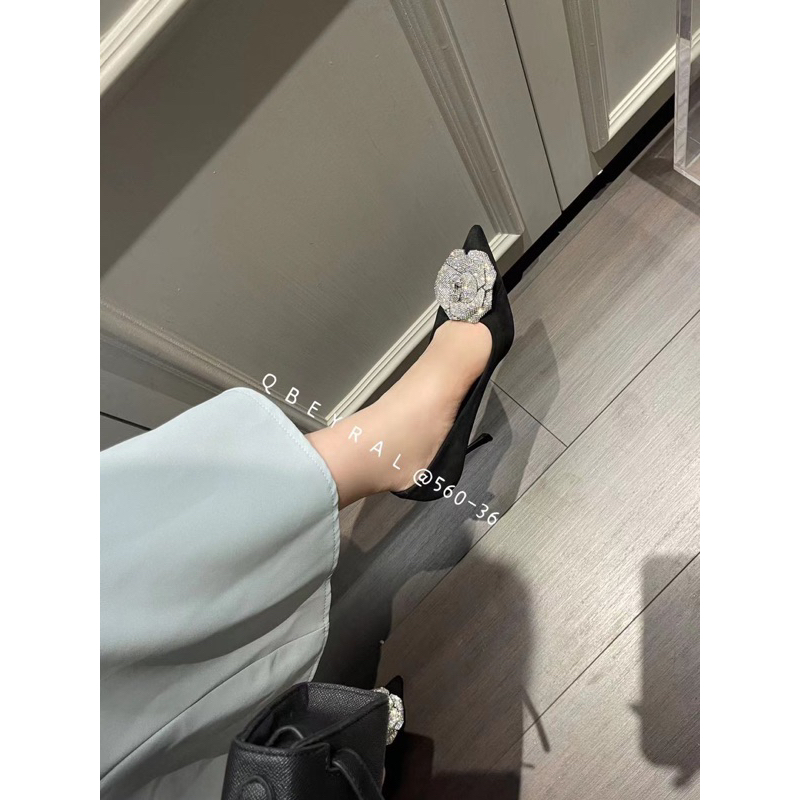 Giày Cao Gót Nữ Cao Cấp OSHO Thiết Kế Mũi Nhọn, Ôm Chân Tôn Dáng, Chất Da Lộn Dễ Vệ Sinh 560-36