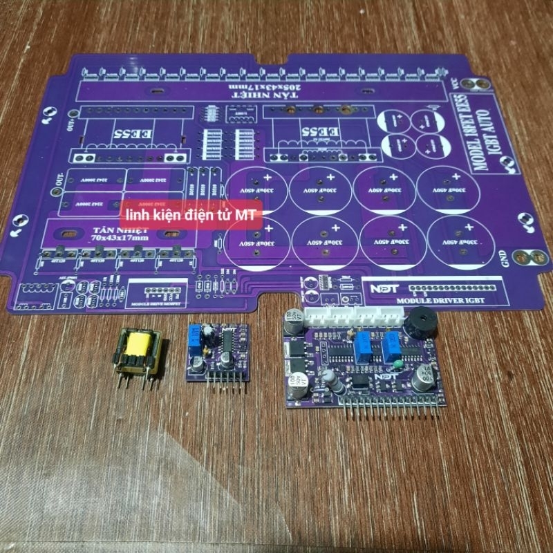 Board mạch 18fet IGBT auto, bo lái chạy bằng MCU, có Citi dòng
