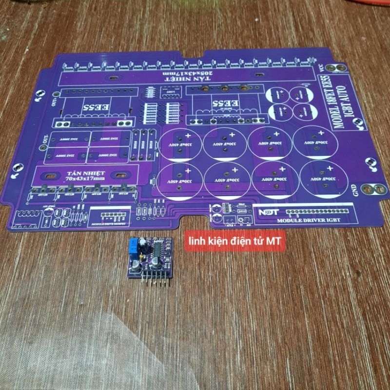 Board mạch 18fet IGBT auto, bo lái chạy bằng MCU, có Citi dòng