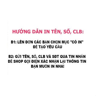 In tên số áo theo yêu cầu_bộ sưu tập mẫu quần áo bóng đá mới_hàng thun lạnh loại 1