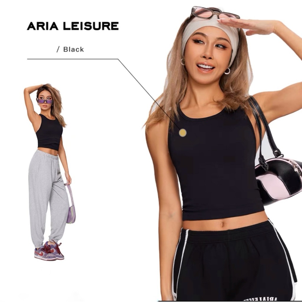 Áo tank 2in1 thun tăm  Aria