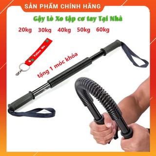 ( tặng móc khóa ) Gậy Bẻ Tập Cơ Tay Gậy Lò Xo Lực 20kg,,30Kg,40kg,50kg,60kg