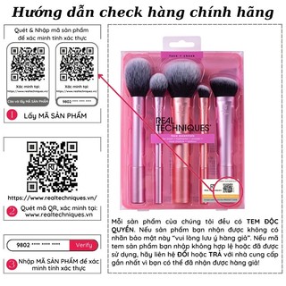 Bộ Cọ 5 Cây REAL TECHNIQUES Cực Xinh Face Essentials