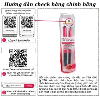 Bộ 2 Cây Cọ Môi Tô Và Viền REAL TECHNIQUES Lip Color & Blur