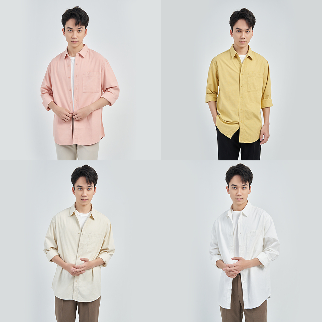 Áo Sơ Mi Dài Tay Nam Local Brand KRIK Thiết Kế Cổ Đức Chất Liệu Cotton Form Classic SD3020