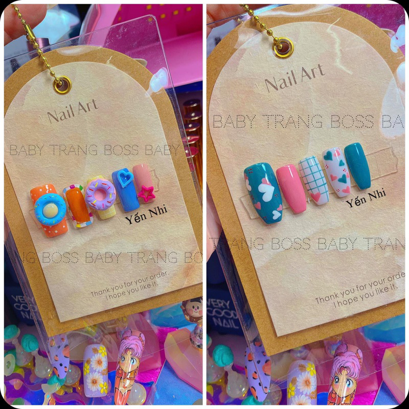 Giấy Nail Box Bìa Cứng Cáp Tiện Lợi Làm Mẫu Nail💅💅💅