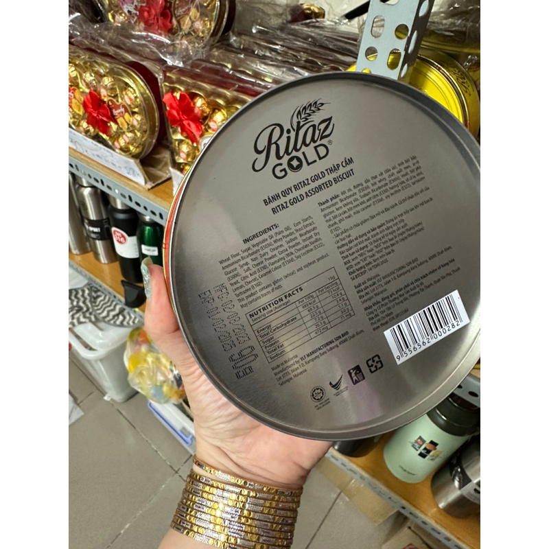 Bánh Quy Ritaz Gold Assorted Biscuits 90g HT tròn nhỏ