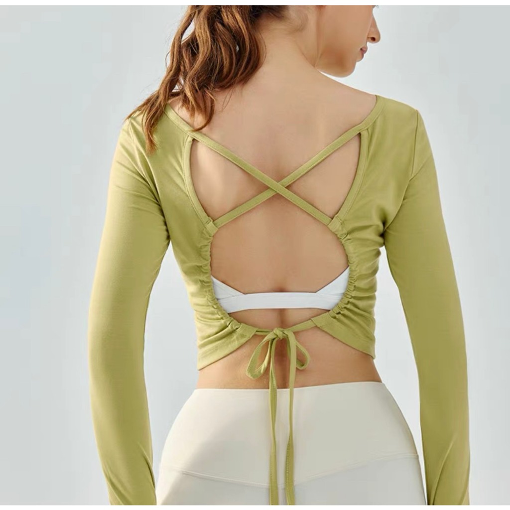 Áo dài tay rút lưng Nana