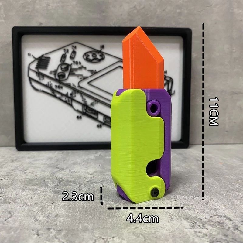 Dao cà rốt dao trợ lực in 3D mini