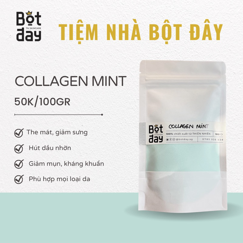 Mask dẻo Collagen Bạc Hà 100gr