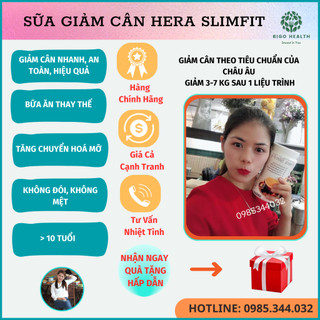Sữa Giảm Cân Hera Slimfit 500gr. Giảm Cân Nhanh. Giảm Cân An Toàn. Giảm Mỡ Bụng. Kiểm Soát Cân Nặng