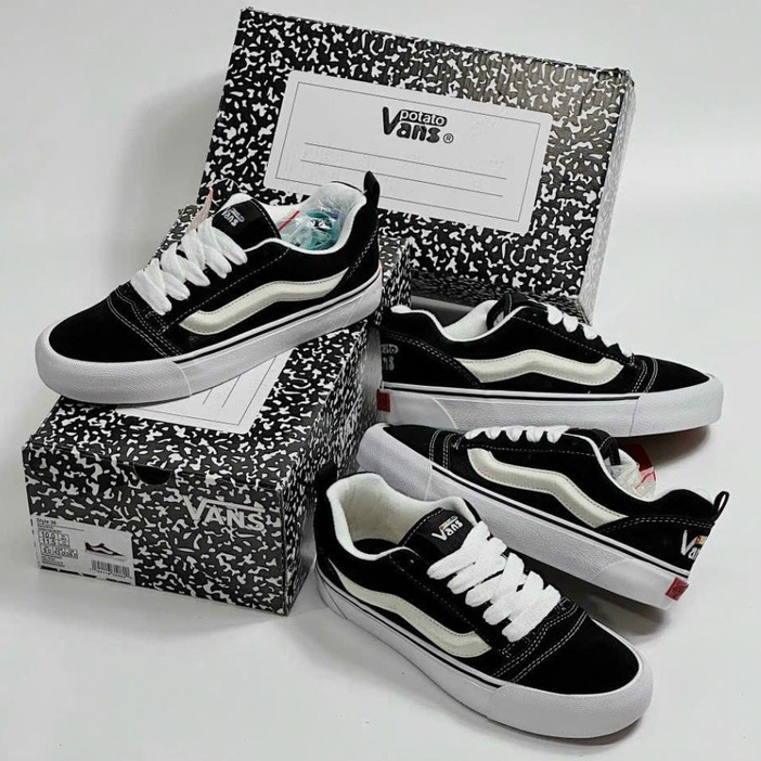 Giày Vans Vault Knu Skool VR3 x Imran Potato, Giày Thể Thao Potato cao cấp Full Box Bill.