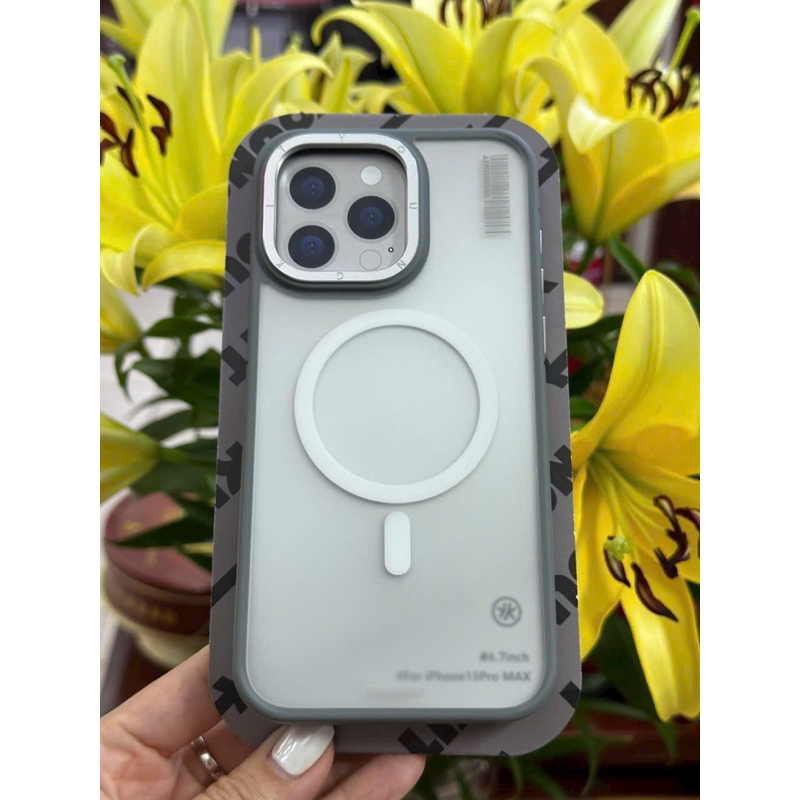 Ốp lưng YOUNGKIT nhám viền màu hỗ trợ sạc cho iPhone 15 Pro Max / 14 Pro Max vành camera bọc nhôm siêu đẹp