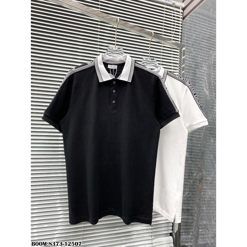 🔥Hot🔥Áo polo Dior phối cổ thêu vai thiết kế hot trend Nam nữ New 2023