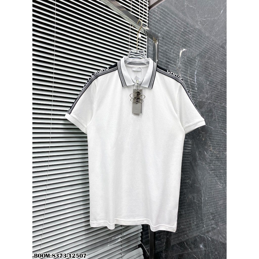 🔥Hot🔥Áo polo Dior phối cổ thêu vai thiết kế hot trend Nam nữ New 2023