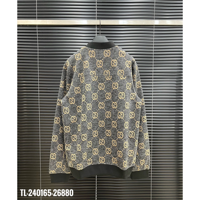 🔥Hot🔥Áo bomber Gucci monogram thiết kế hot trend Nam nữ New 2023