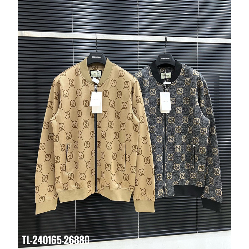 🔥Hot🔥Áo bomber Gucci monogram thiết kế hot trend Nam nữ New 2023