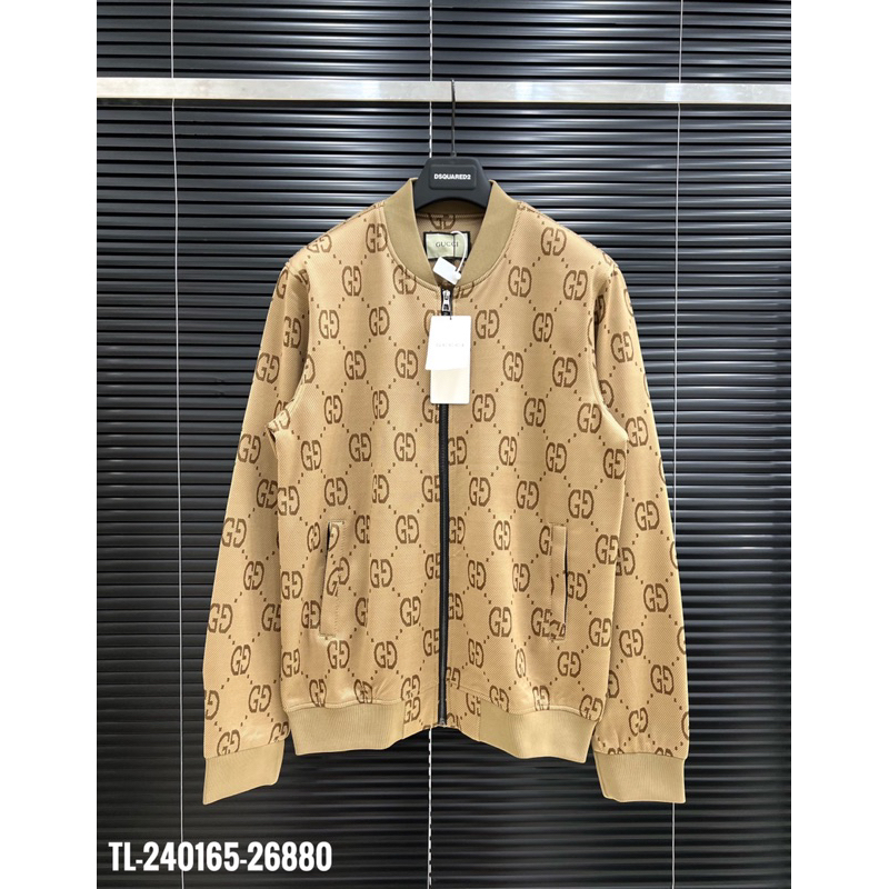 🔥Hot🔥Áo bomber Gucci monogram thiết kế hot trend Nam nữ New 2023