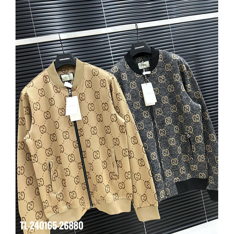 🔥Hot🔥Áo bomber Gucci monogram thiết kế hot trend Nam nữ New 2023