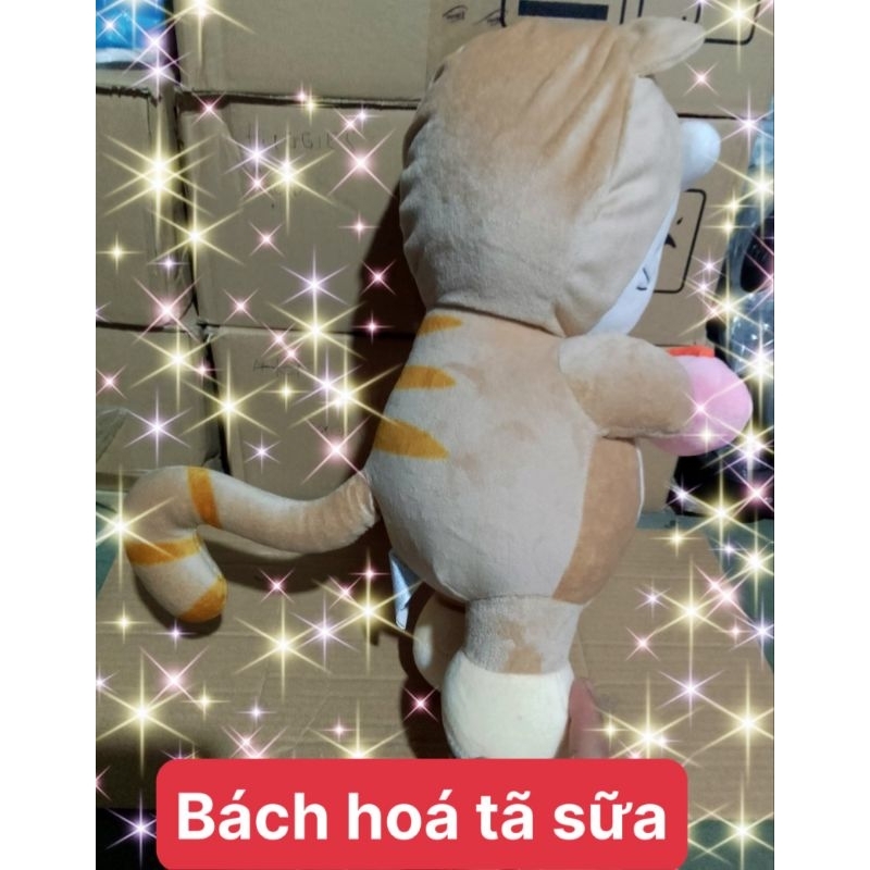 Gấu bông cho bé gấu mèo ôm cá