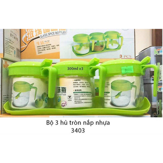 Hủ thủy tinh gia vị 🧂 3 cái