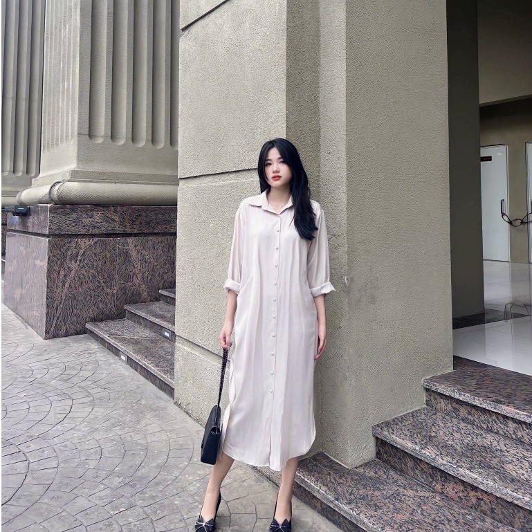 Đầm Daily chất liệu bò lụa